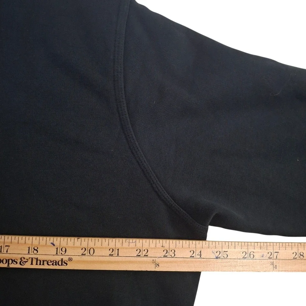 Vintage Nike Hoodie Mens Large Black Pullover Red Graphic Logo Sweatshirt Y2K